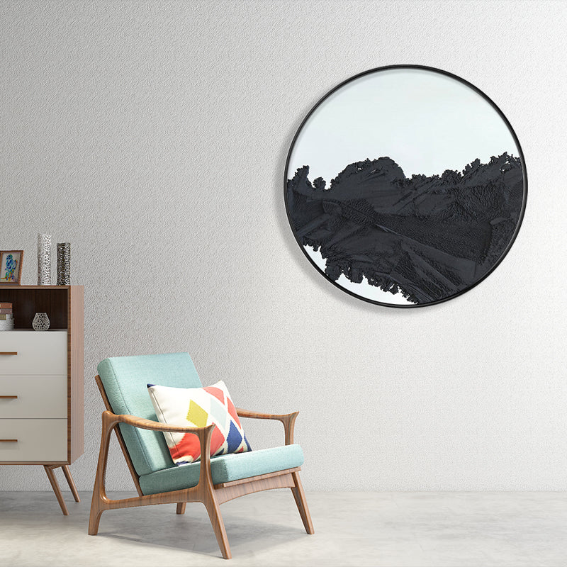 Vivolux | Pastellfarbener abstrakter Leinwandtexturiert skandinavischer Stil Mädchen Schlafzimmer Wandkunst Druck