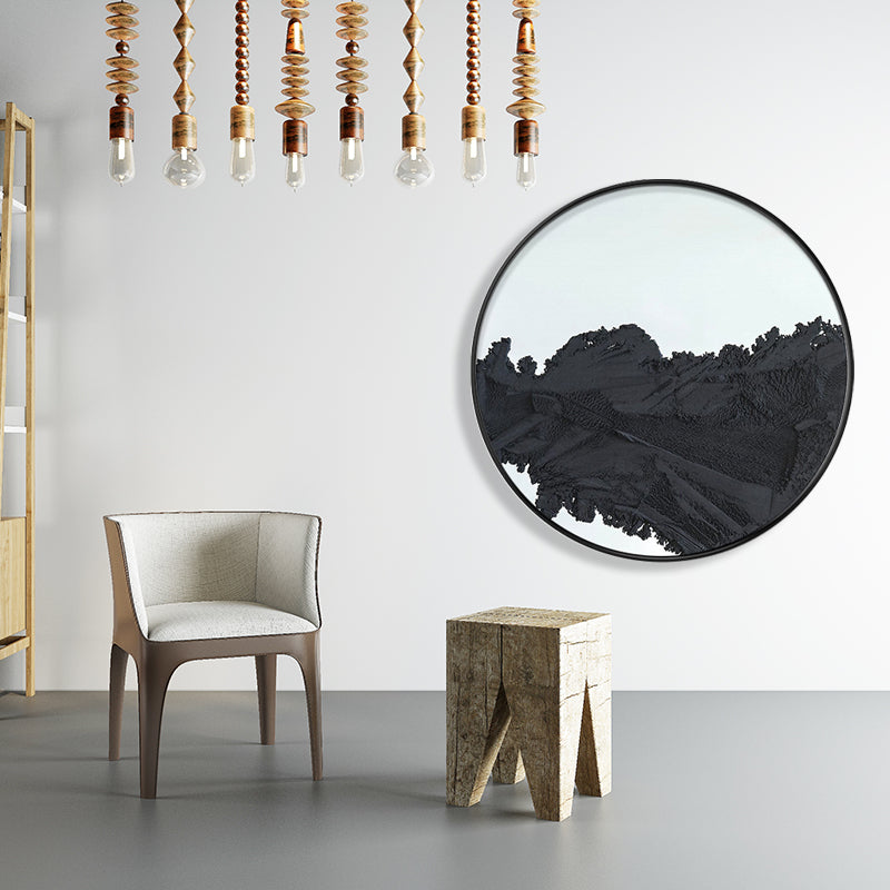 Vivolux | Pastellfarbener abstrakter Leinwandtexturiert skandinavischer Stil Mädchen Schlafzimmer Wandkunst Druck