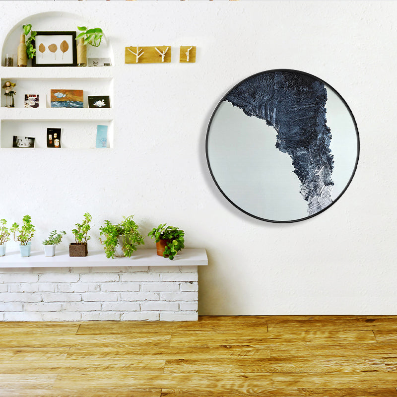 Vivolux | Pastellfarbener abstrakter Leinwandtexturiert skandinavischer Stil Mädchen Schlafzimmer Wandkunst Druck