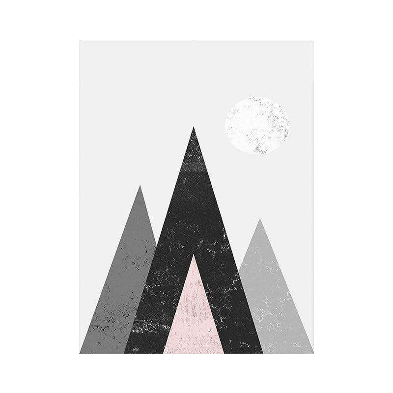 Vivolux | Rolling Mountains Wanddeko Pastellfarben Skandinavischer Stil Leinwand für Esszimmer