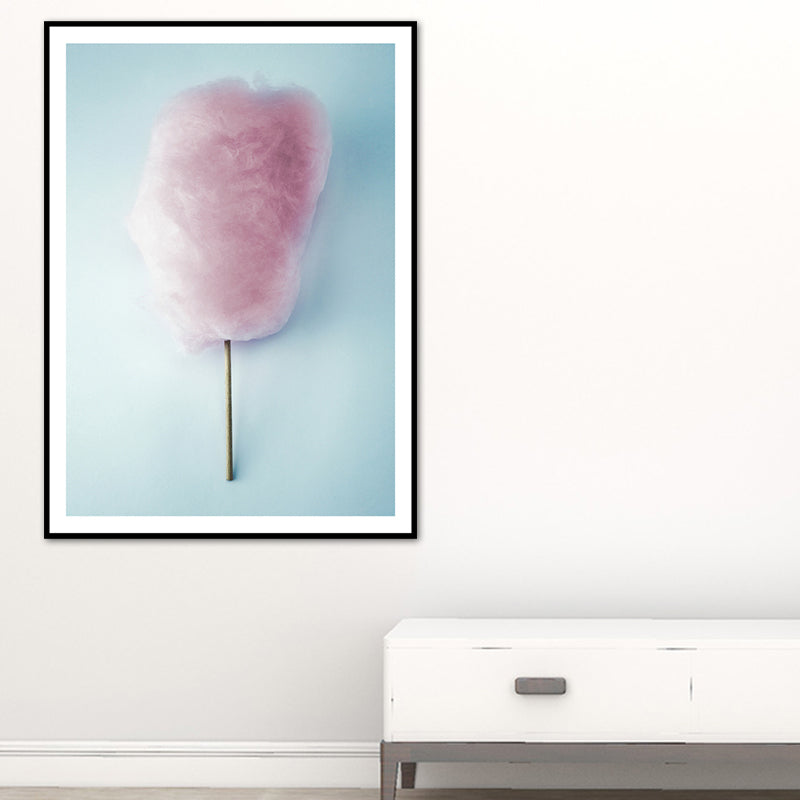 Vivolux | Zuckerwatte Wandkunst Pink Moderner Leinwanddruck für das Mädchenzimmer, Verschiedene Größen