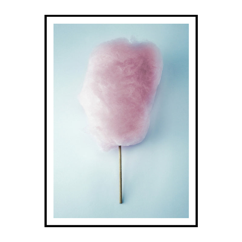 Vivolux | Zuckerwatte Wandkunst Pink Moderner Leinwanddruck für das Mädchenzimmer, Verschiedene Größen