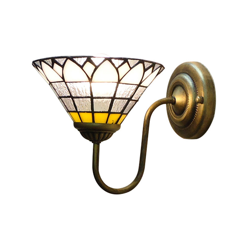 Vivolux | 1 Kopf Wand Licht Fixture Barock Lotus Klar Dimple Glas Wandlampe für Flur