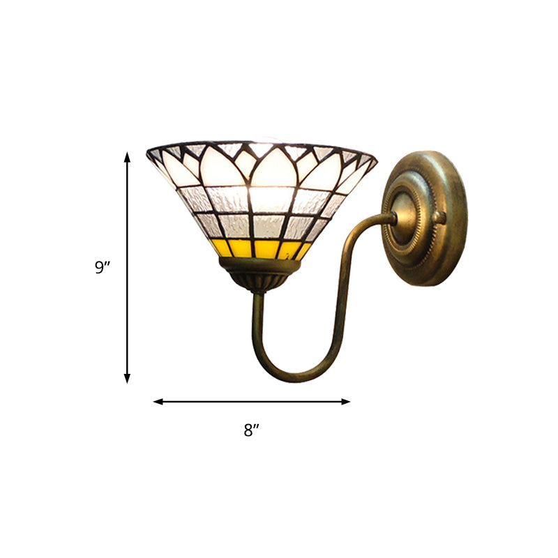 Vivolux | 1 Kopf Wand Licht Fixture Barock Lotus Klar Dimple Glas Wandlampe für Flur