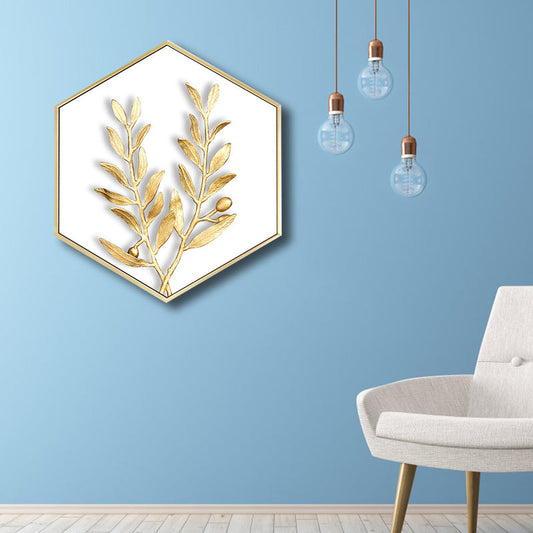 Vivolux | Nordic Plating Leaves Wanddeko Jungenzimmer Leinwanddruck in sanften Farben, mehrere Größen