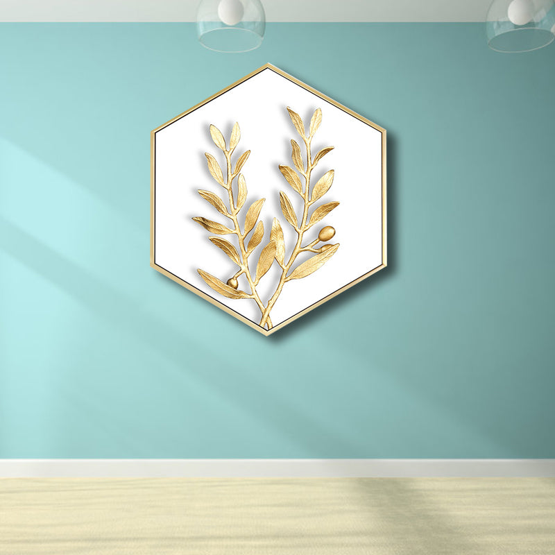 Vivolux | Nordic Plating Leaves Wanddeko Jungenzimmer Leinwanddruck in sanften Farben, mehrere Größen