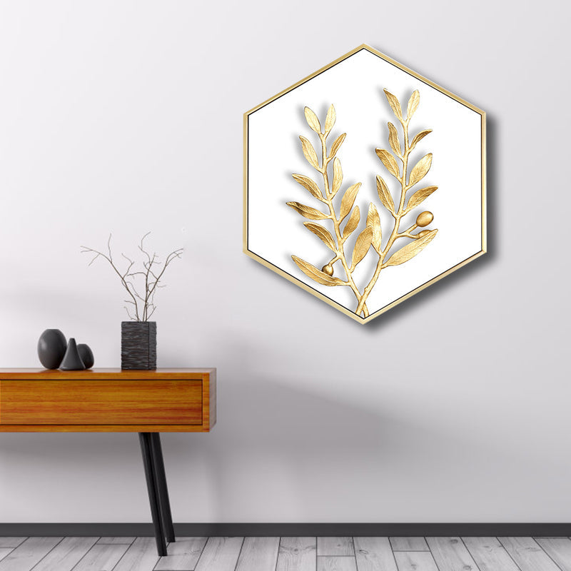 Vivolux | Nordic Plating Leaves Wanddeko Jungenzimmer Leinwanddruck in sanften Farben, mehrere Größen