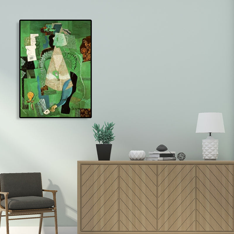 Vivolux | Pastellfarbige Instrumente Wanddekoration Texturiert Kubismus Stil Mädchen Schlafzimmer Leinwanddruck