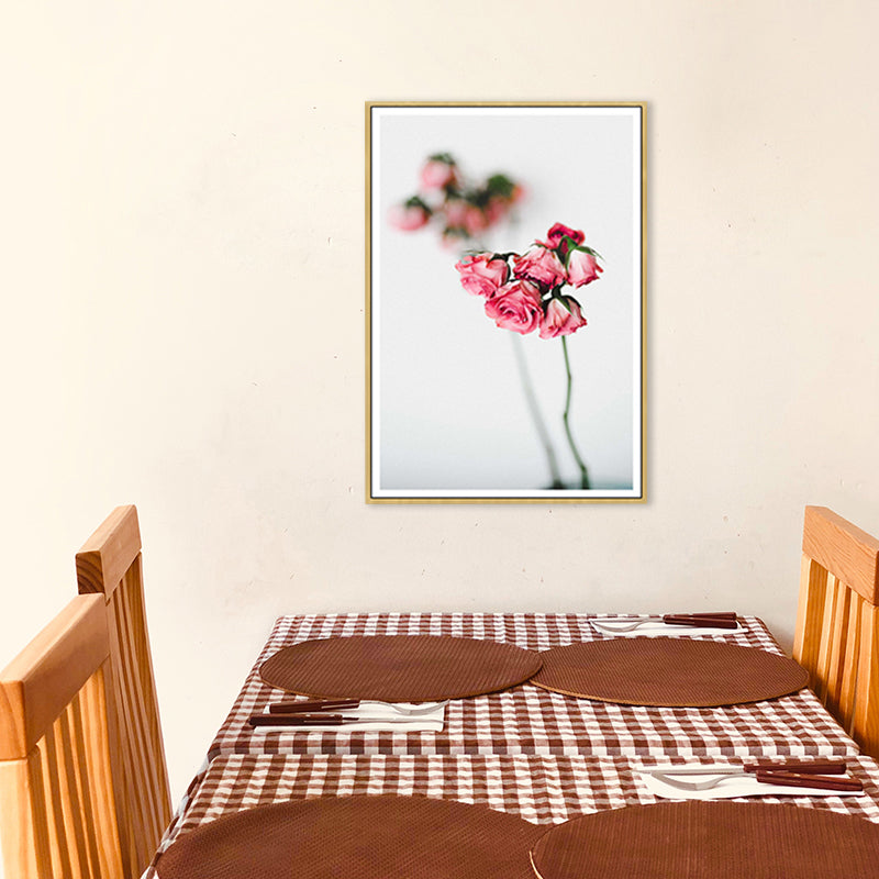 Vivolux | Pasteltkleur Bloemen Ontwerp Schilderij Gestructureerd Modern Meisjes Slaapkamer Canvas Muur Kunst