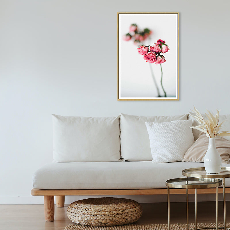 Vivolux | Pasteltkleur Bloemen Ontwerp Schilderij Gestructureerd Modern Meisjes Slaapkamer Canvas Muur Kunst