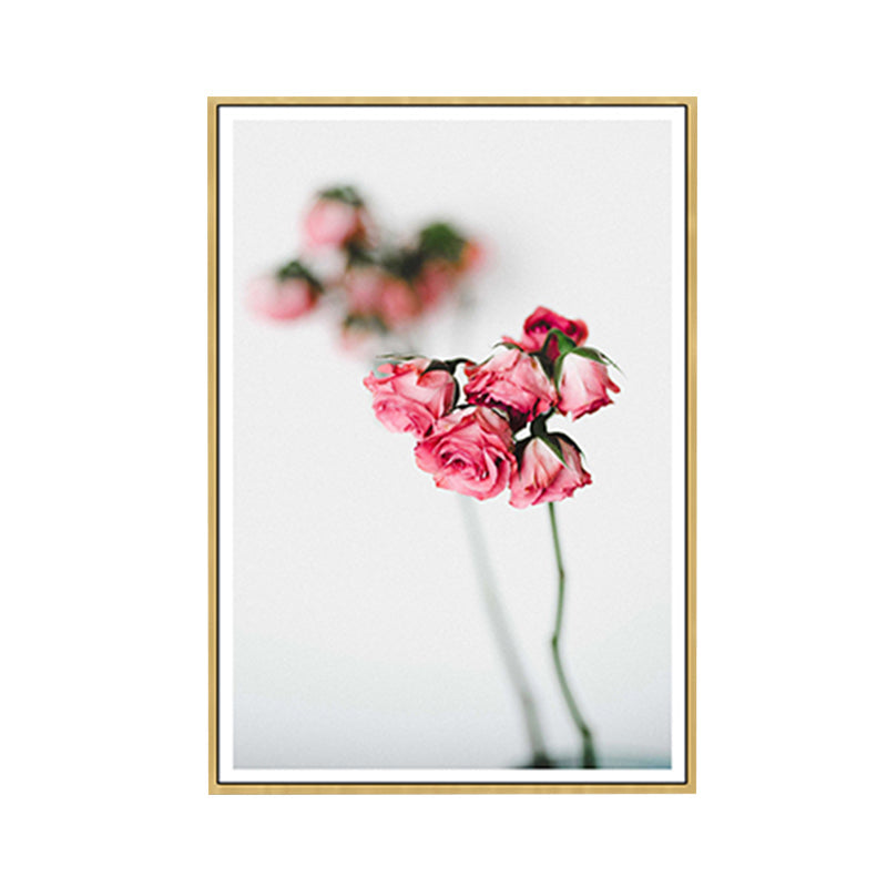 Vivolux | Pasteltkleur Bloemen Ontwerp Schilderij Gestructureerd Modern Meisjes Slaapkamer Canvas Muur Kunst