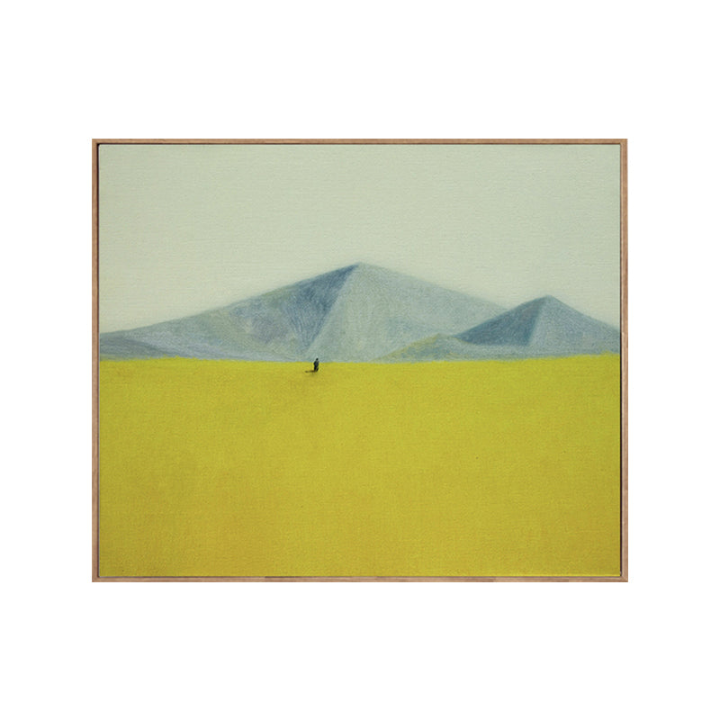 Vivolux | Nordic Mountain Landscape Canvas Art Pastellfarben Texturierte Wanddekoration für das Schlafzimmer