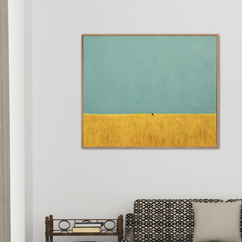 Vivolux | Nordic Mountain Landscape Canvas Art Pastellfarben Texturierte Wanddekoration für das Schlafzimmer