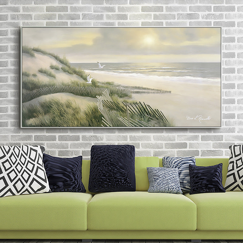 Vivolux | Ontspannende Zeeboei Scene Muurdecor voor Badkamer Fotografie Canvas Print, Meerdere Maten