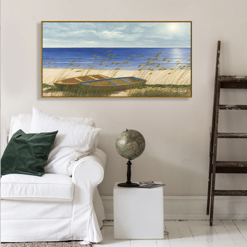 Vivolux | Ontspannende Zeeboei Scene Muurdecor voor Badkamer Fotografie Canvas Print, Meerdere Maten