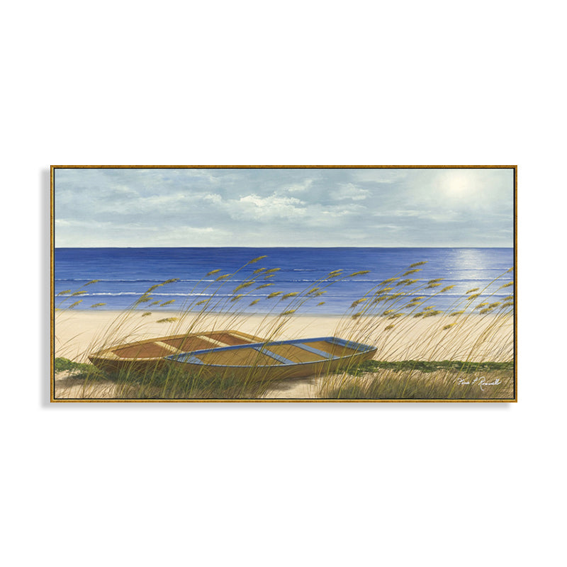 Vivolux | Ontspannende Zeeboei Scene Muurdecor voor Badkamer Fotografie Canvas Print, Meerdere Maten