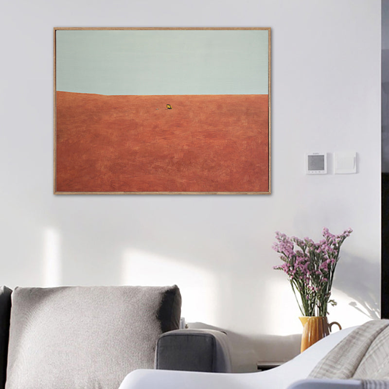 Vivolux | Pastellfarbige Landschaftswandkunst Texturiertes Nordic Wohnzimmer Leinwanddruck, Mehrere Größen