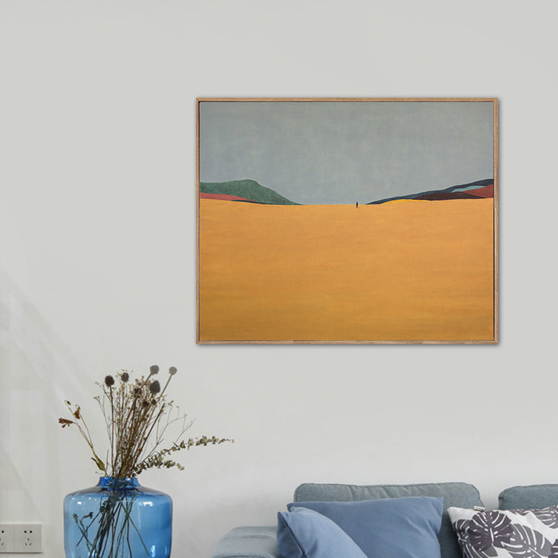 Vivolux | Pastellfarbige Landschaftswandkunst Texturiertes Nordic Wohnzimmer Leinwanddruck, Mehrere Größen