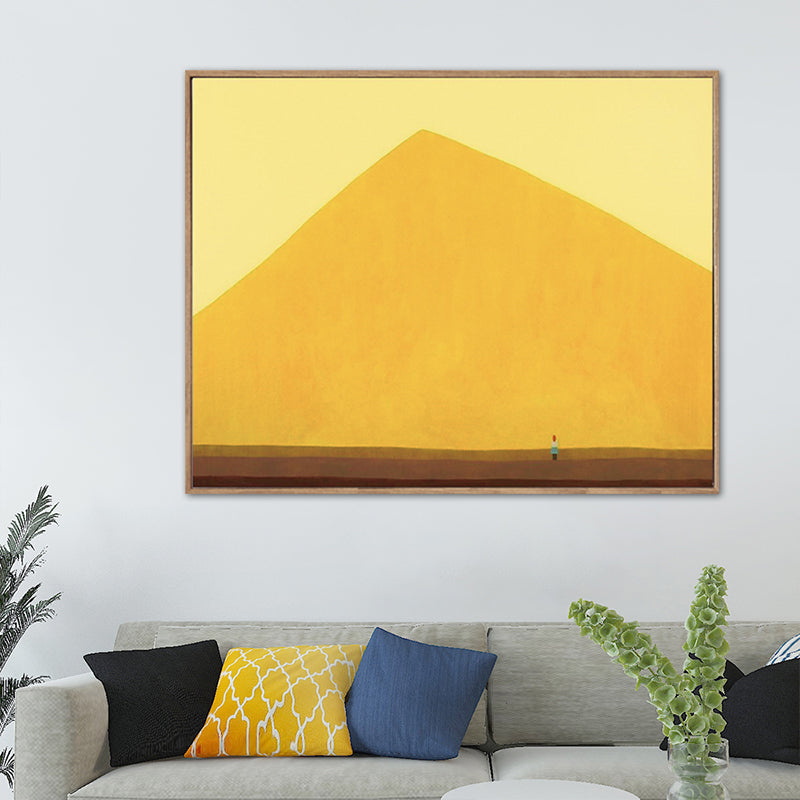 Vivolux | Pastellfarbige Landschaftswandkunst Texturiertes Nordic Wohnzimmer Leinwanddruck, Mehrere Größen