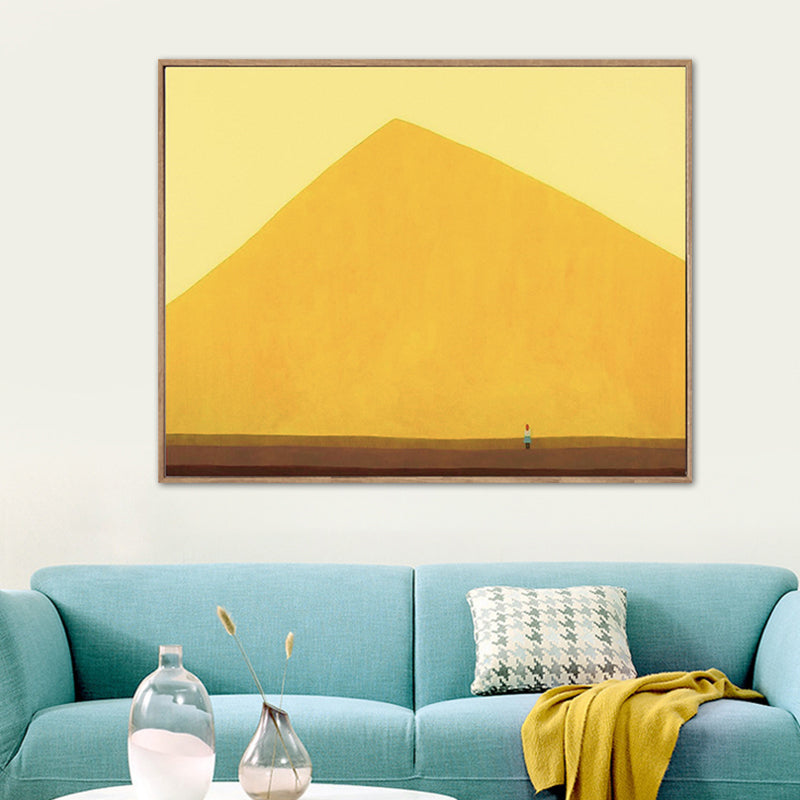 Vivolux | Pastellfarbige Landschaftswandkunst Texturiertes Nordic Wohnzimmer Leinwanddruck, Mehrere Größen