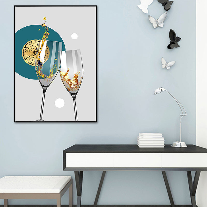Vivolux | Pastel Kleur Moderne Servies Schilderij voor Jongens Slaapkamer, Meerdere Maten Beschikbaar