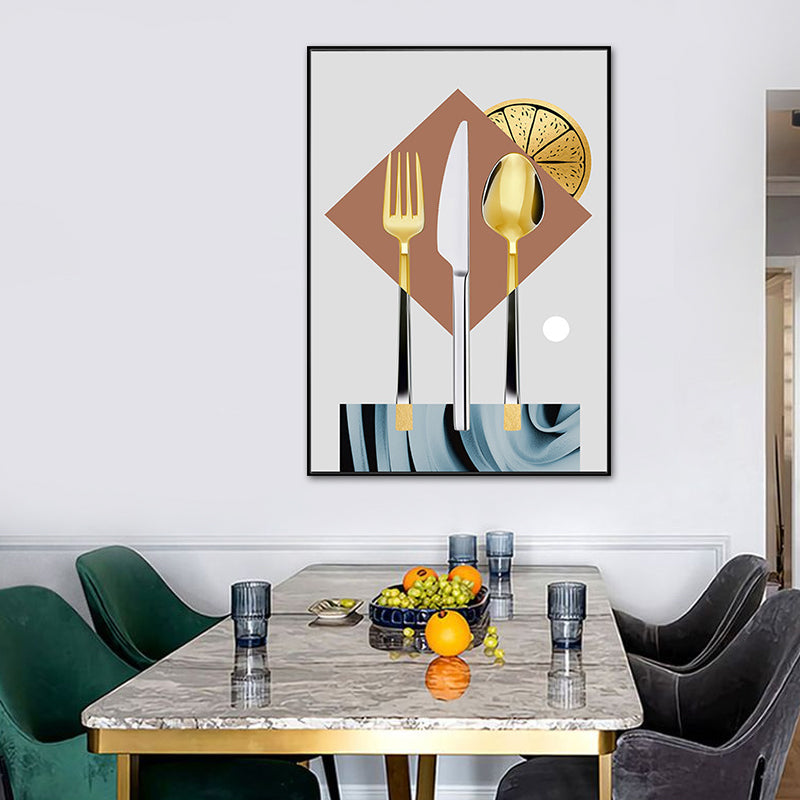 Vivolux | Pastel Kleur Moderne Servies Schilderij voor Jongens Slaapkamer, Meerdere Maten Beschikbaar