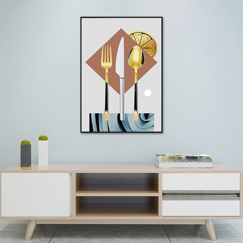 Vivolux | Pastel Kleur Moderne Servies Schilderij voor Jongens Slaapkamer, Meerdere Maten Beschikbaar