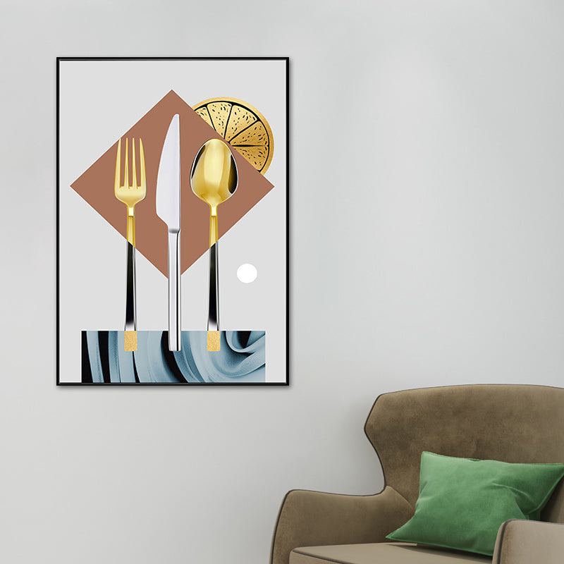 Vivolux | Pastel Kleur Moderne Servies Schilderij voor Jongens Slaapkamer, Meerdere Maten Beschikbaar