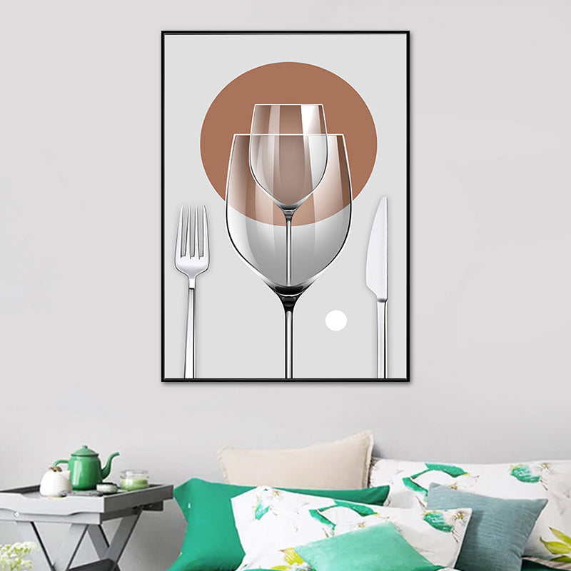 Vivolux | Pastel Kleur Moderne Servies Schilderij voor Jongens Slaapkamer, Meerdere Maten Beschikbaar