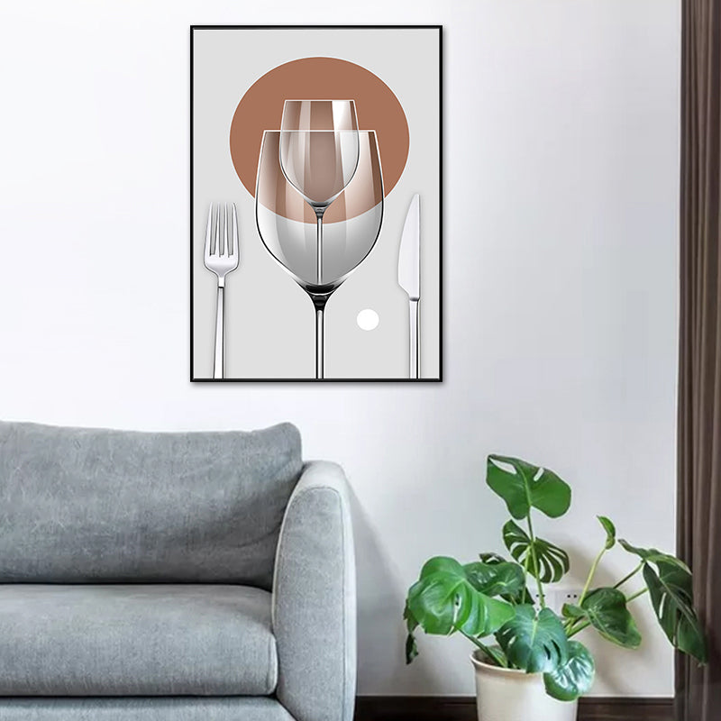 Vivolux | Pastel Kleur Moderne Servies Schilderij voor Jongens Slaapkamer, Meerdere Maten Beschikbaar