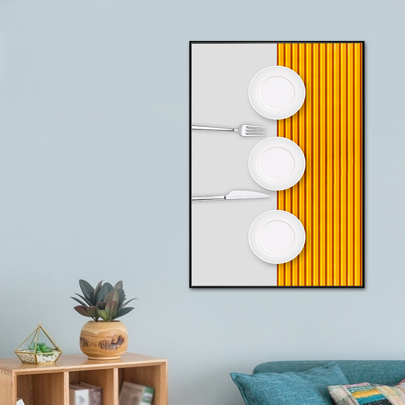 Vivolux | Pastel Kleur Moderne Servies Schilderij voor Jongens Slaapkamer, Meerdere Maten Beschikbaar