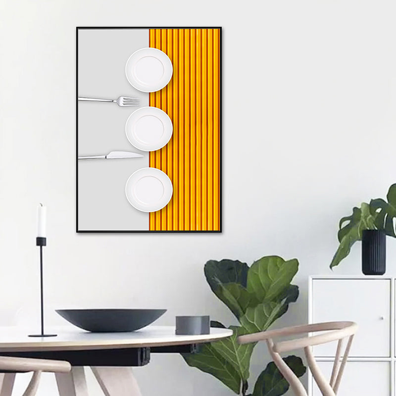 Vivolux | Pastel Kleur Moderne Servies Schilderij voor Jongens Slaapkamer, Meerdere Maten Beschikbaar
