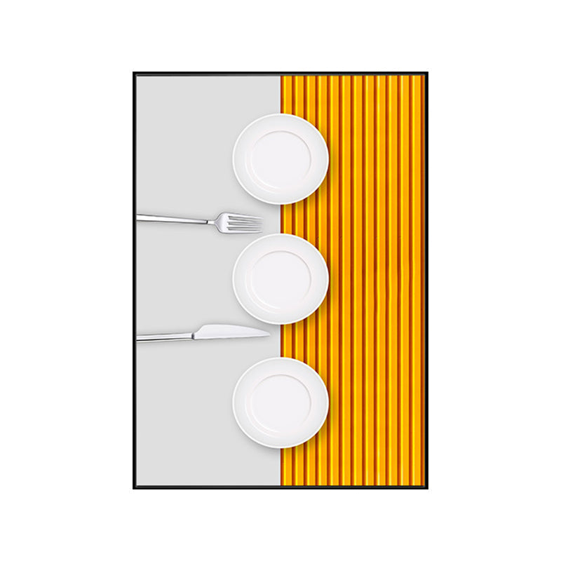 Vivolux | Pastel Kleur Moderne Servies Schilderij voor Jongens Slaapkamer, Meerdere Maten Beschikbaar