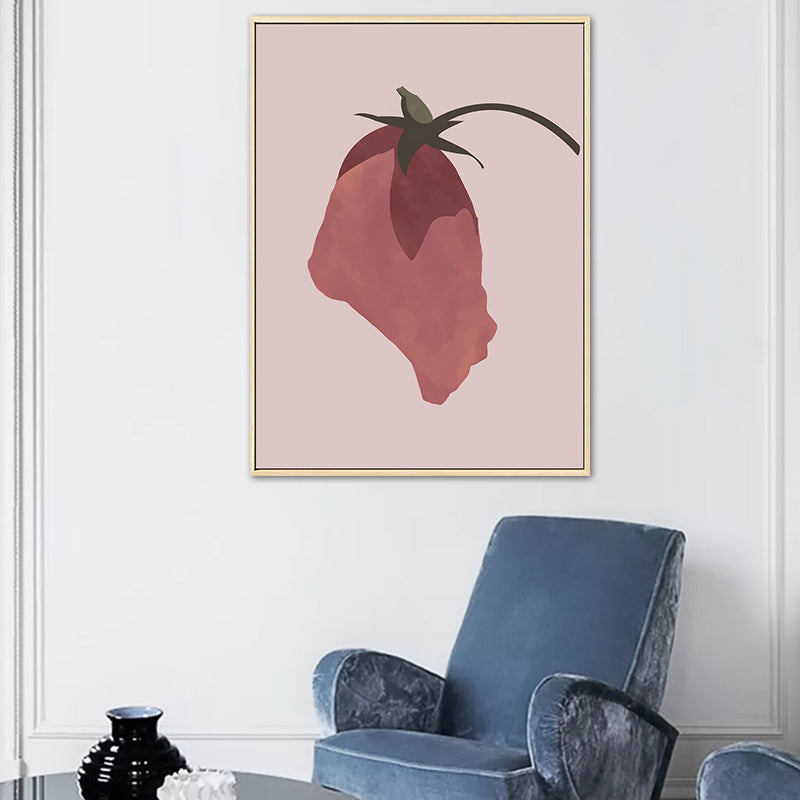 Vivolux | Pink Flower Leinwand Wandkunst Texturiert Nordisch Wohnzimmer Wanddeko, Mehrere Größen