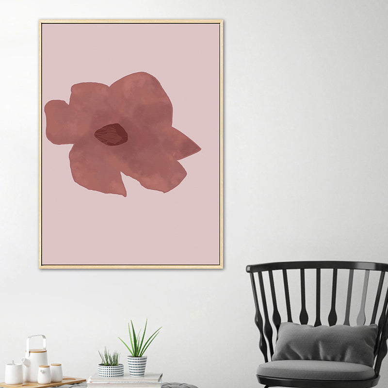 Vivolux | Pink Flower Leinwand Wandkunst Texturiert Nordisch Wohnzimmer Wanddeko, Mehrere Größen