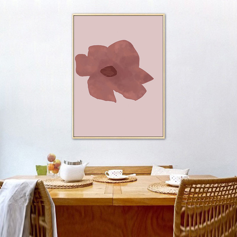 Vivolux | Pink Flower Leinwand Wandkunst Texturiert Nordisch Wohnzimmer Wanddeko, Mehrere Größen