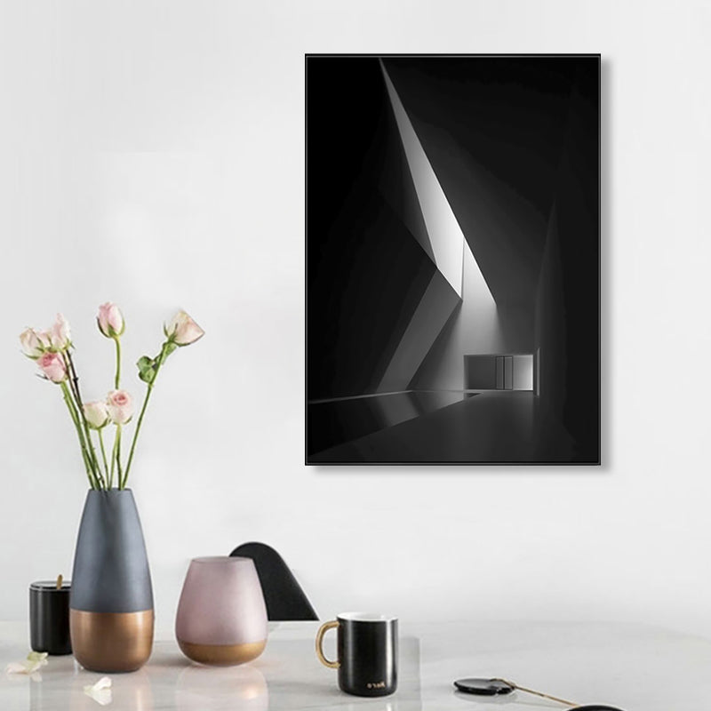 Vivolux | Pastellfarbene Gebäudepinsel Textur Wandkunst Druck für Schlafzimmer, Mehrere Größen
