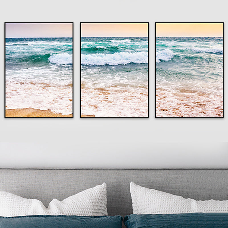 Vivolux | Vast Sea Scenery Leinwanddruck für das Esszimmer Fotografie Wandkunst Dekor, Set von drei
