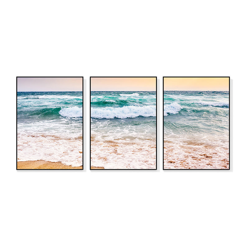 Vivolux | Vast Sea Scenery Leinwanddruck für das Esszimmer Fotografie Wandkunst Dekor, Set von drei