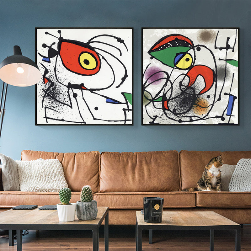 Vivolux | Surrealismus Illustration Abstrakte Leinwand Kunst Multicolored Zuhause Galerie Wand Dekor