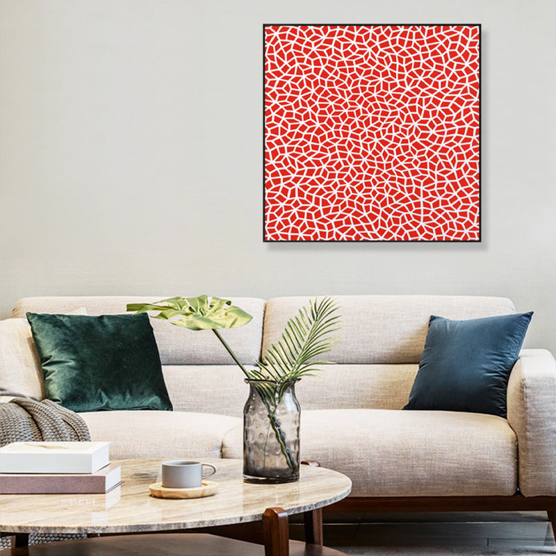 Vivolux | Pop-Art nahtloses Muster Leinwand Helle Farbillustration Geometrische Wandkunst Druck