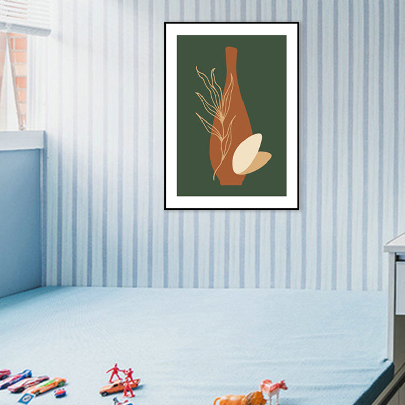 Vivolux | Stillleben Keramik Zeichnung Kunst Druck Nordic Texturierte Leinwand in Sanften Farben für Zuhause