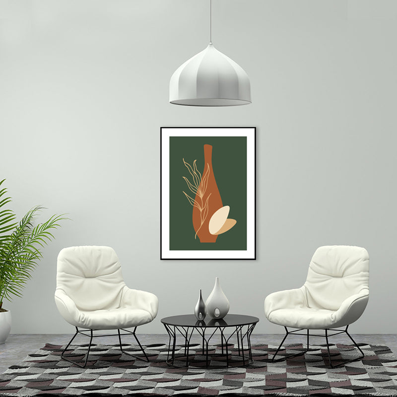 Vivolux | Stillleben Keramik Zeichnung Kunst Druck Nordic Texturierte Leinwand in Sanften Farben für Zuhause