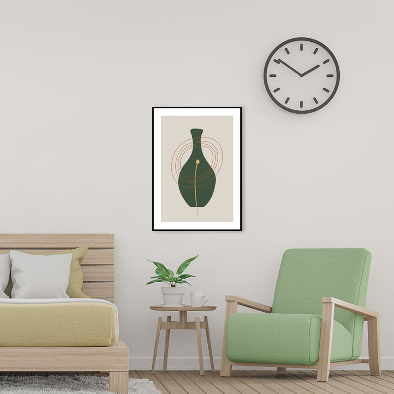 Vivolux | Stillleben Keramik Zeichnung Kunst Druck Nordic Texturierte Leinwand in Sanften Farben für Zuhause