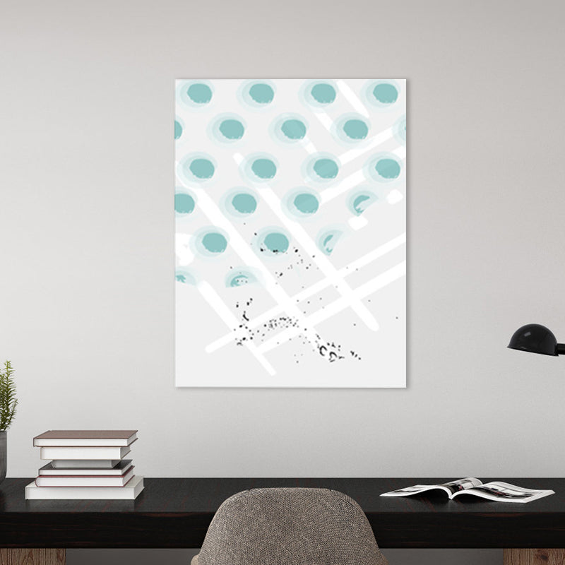 Vivolux | Polka Dot Leinwanddruck Nordic Ästhetik Geometrie Wandkunst Dekor in Pastellfarbe