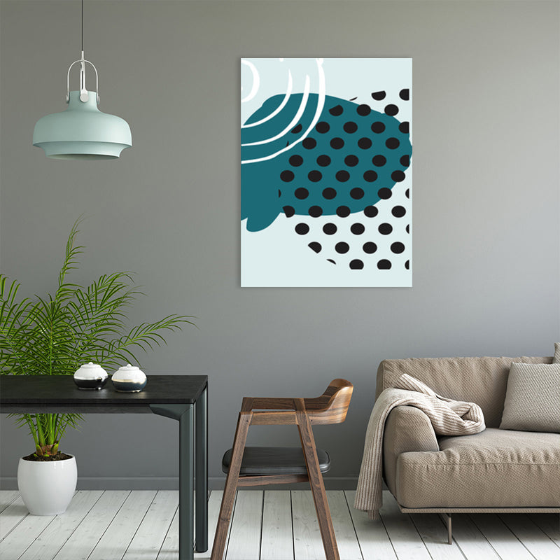 Vivolux | Polka Dot Leinwanddruck Nordic Ästhetik Geometrie Wandkunst Dekor in Pastellfarbe