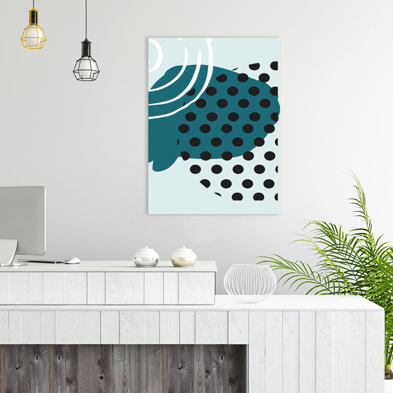 Vivolux | Polka Dot Leinwanddruck Nordic Ästhetik Geometrie Wandkunst Dekor in Pastellfarbe