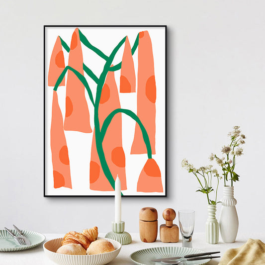 Vivolux | Nordic Aesthetic Geometry Kunstdruck Leinwand Texturiert Weiche Farben Wanddeko für Hausinterieur