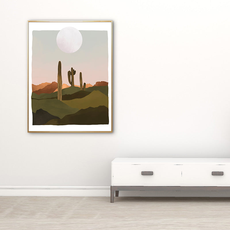 Vivolux | Nordic Scenery Berglandschaft Leinwand Pastellfarbe Texturiertes Wandkunst für Wohnzimmer