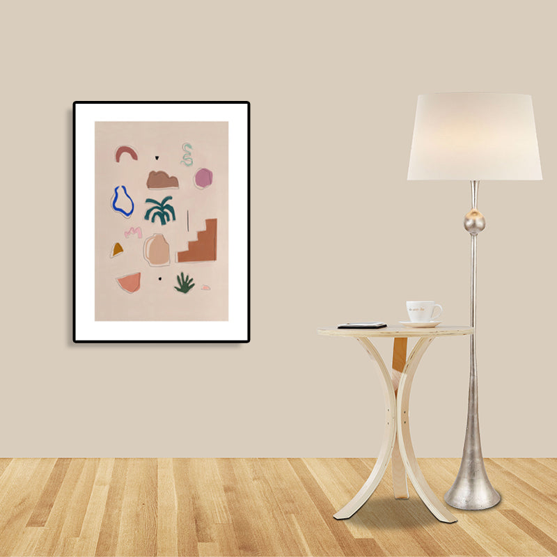 Vivolux | Nordische Wandkunst Dekor Braune Illustration Stillleben Zeug Leinwanddruck für das Wohnzimmer